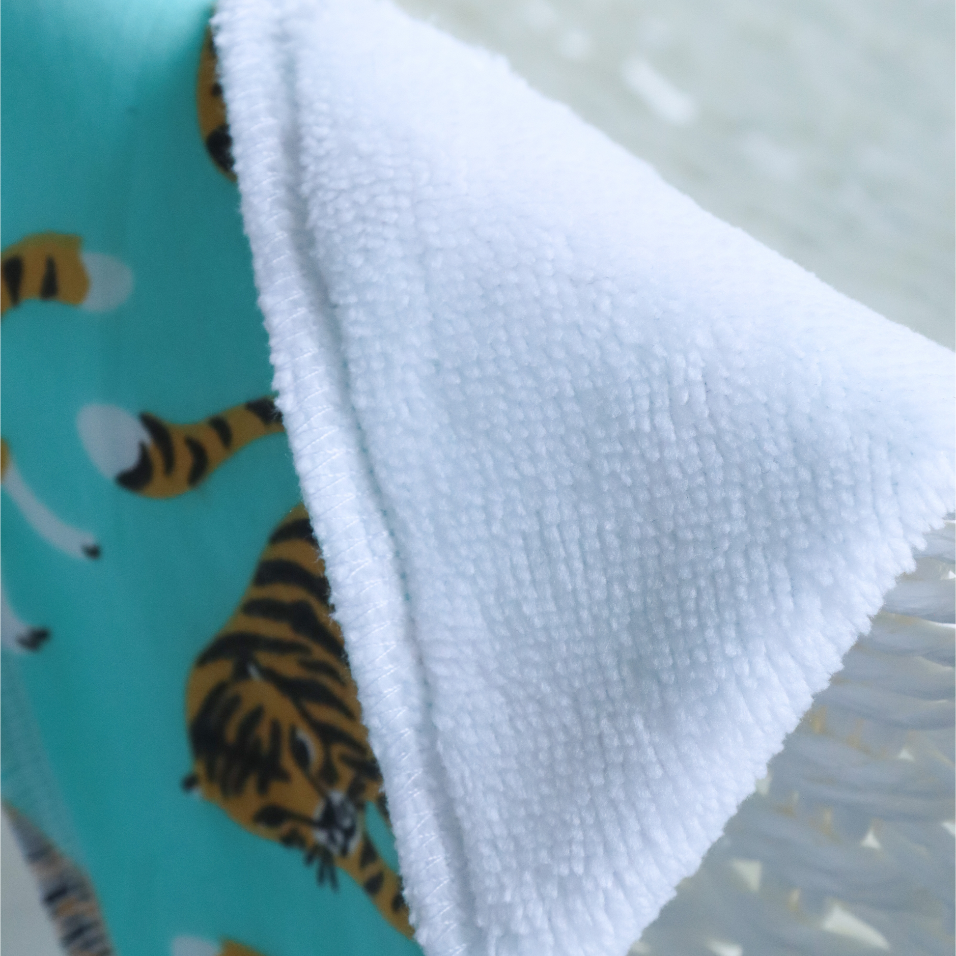 Blue Tiger Flannel with super soft bamboo towelling