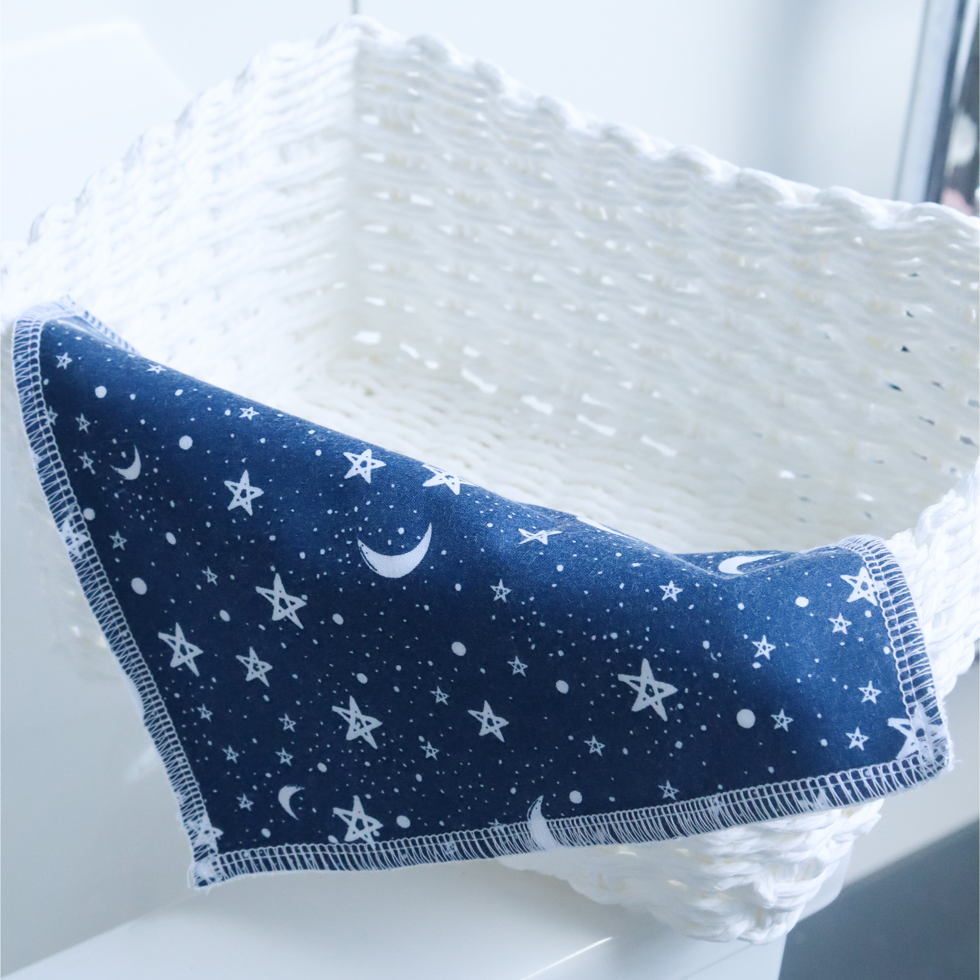 Celestial Blue Flannel in basket