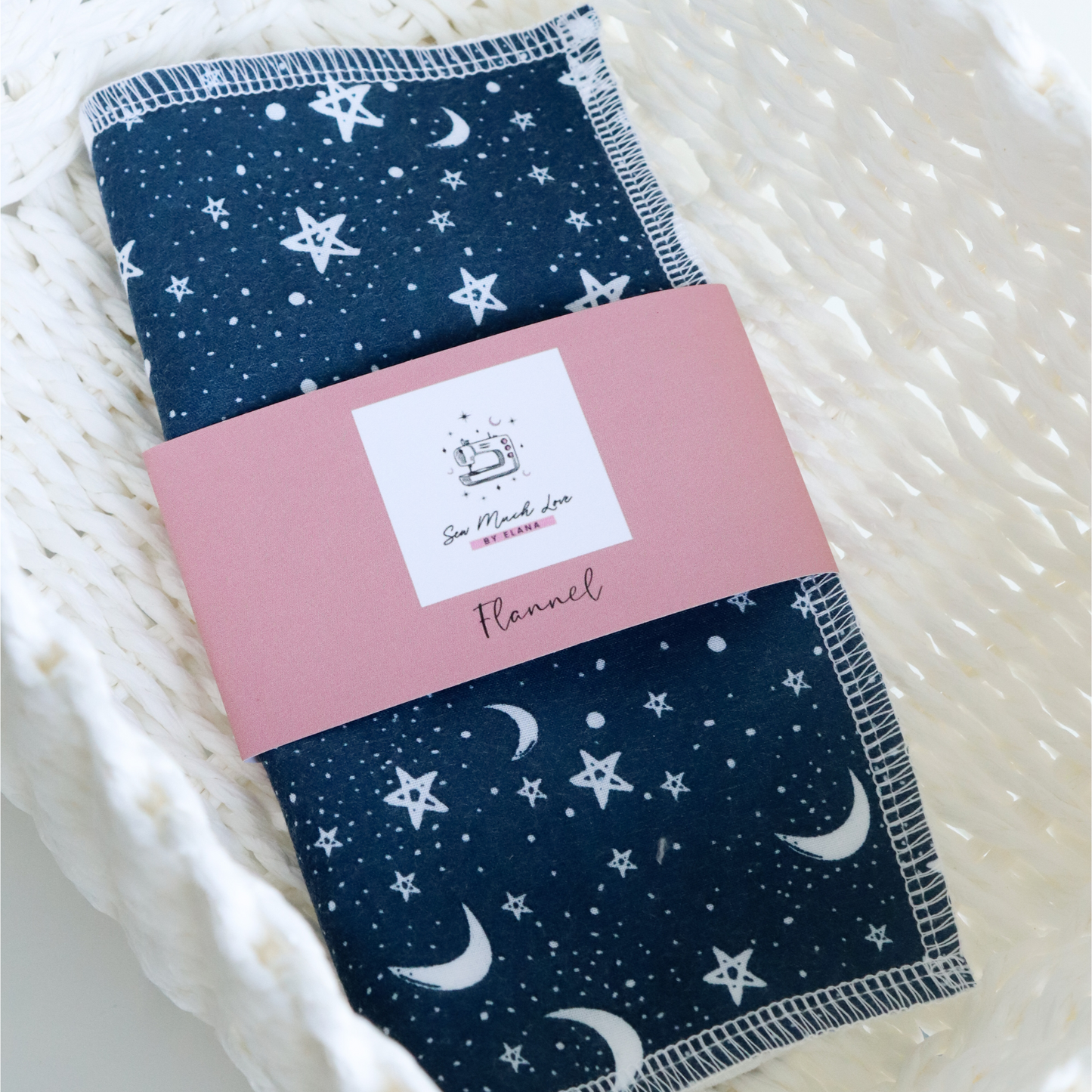Celestial Blue Flannel in sew much love packaging
