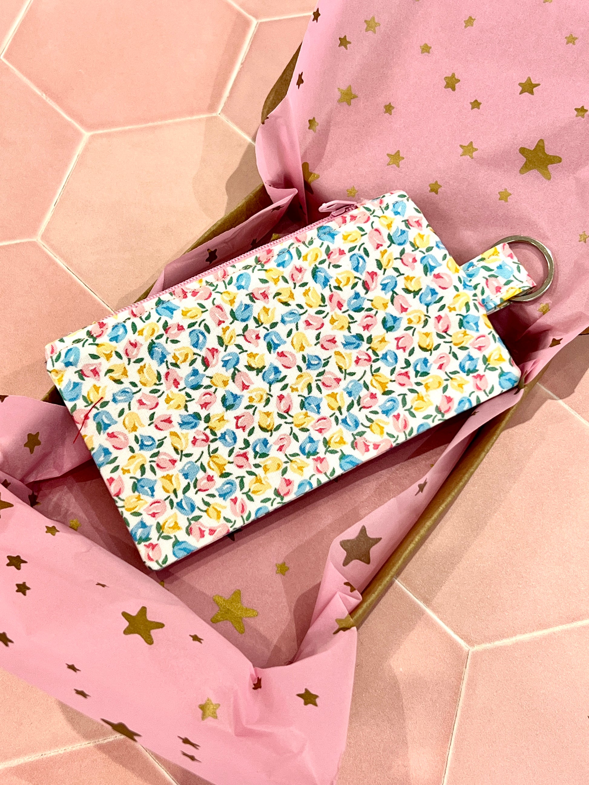 Sew Much Love Liberty Tiny Tulips Coin Purse