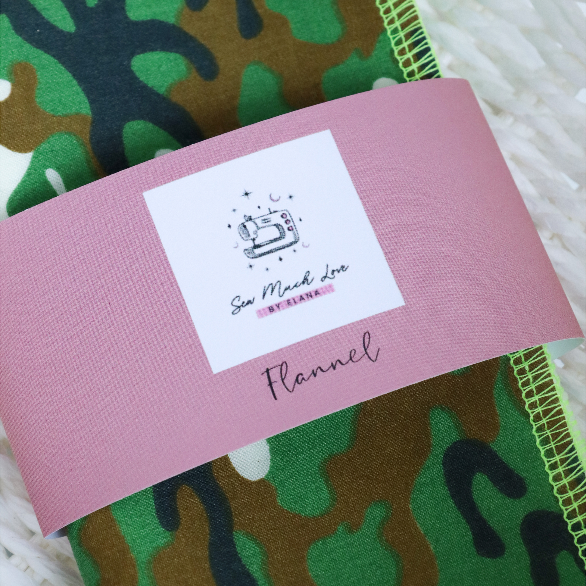 Camo Print Flannel in Sew Much Love packaging