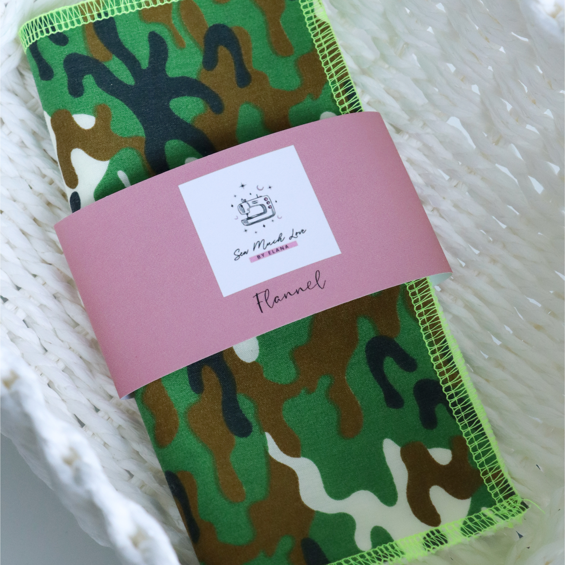 Camo Print Flannel in packaging