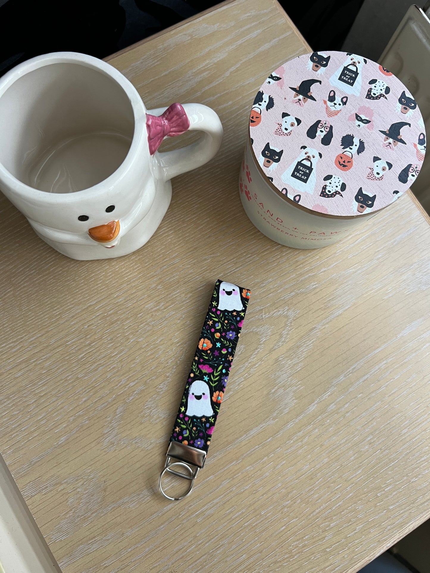 👻 Happy Ghost Wristlet Keychain (Limited Edition)