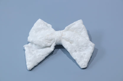 Floral Broderie Anglaise Hair Bow