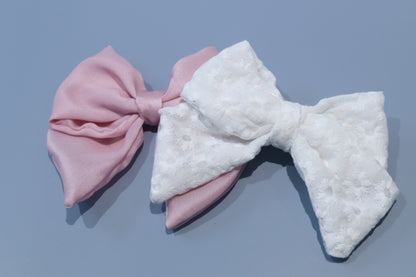 Floral Broderie Anglaise Hair Bow