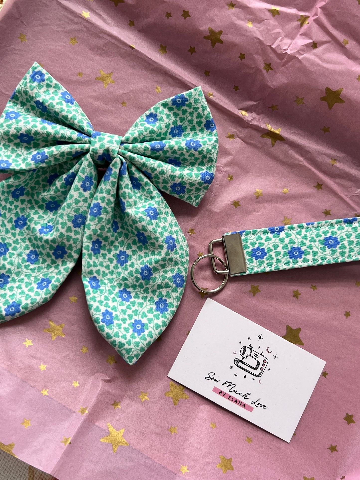 Liberty Blue and Green Flowers Bundle