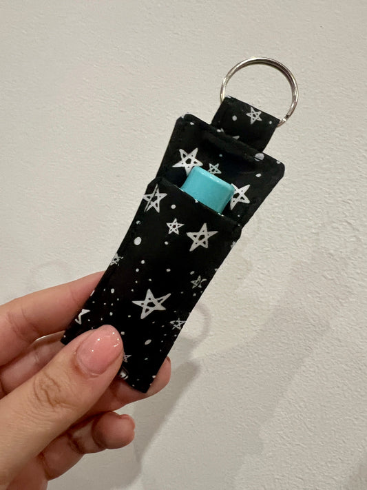 Black Starry Night Lip Balm Holder