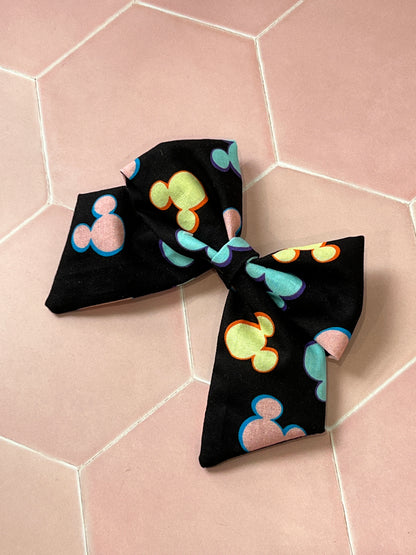 Kids Black Mickey Hair Bow