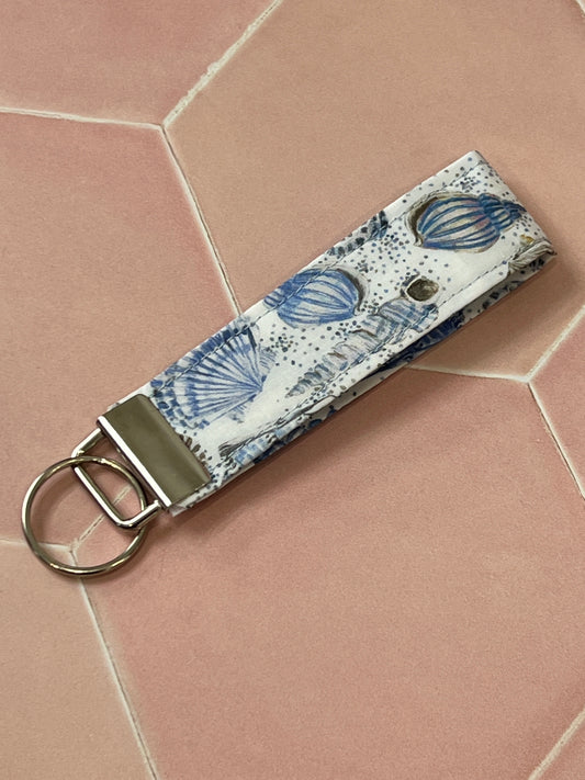 Liberty Blue Sea Shells Key Fob