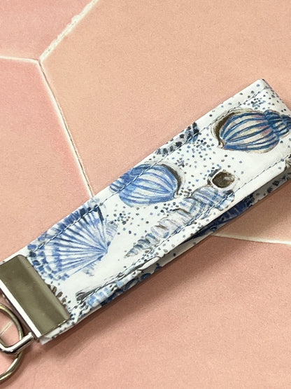 Liberty Blue Sea Shells Key Fob