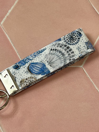 Liberty Blue Sea Shells Key Fob