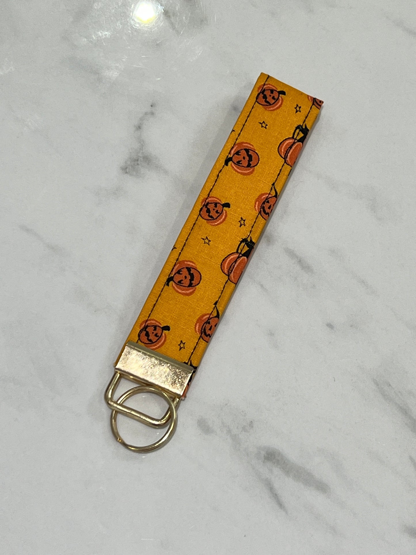 Pumpkin Wristlet Keychain