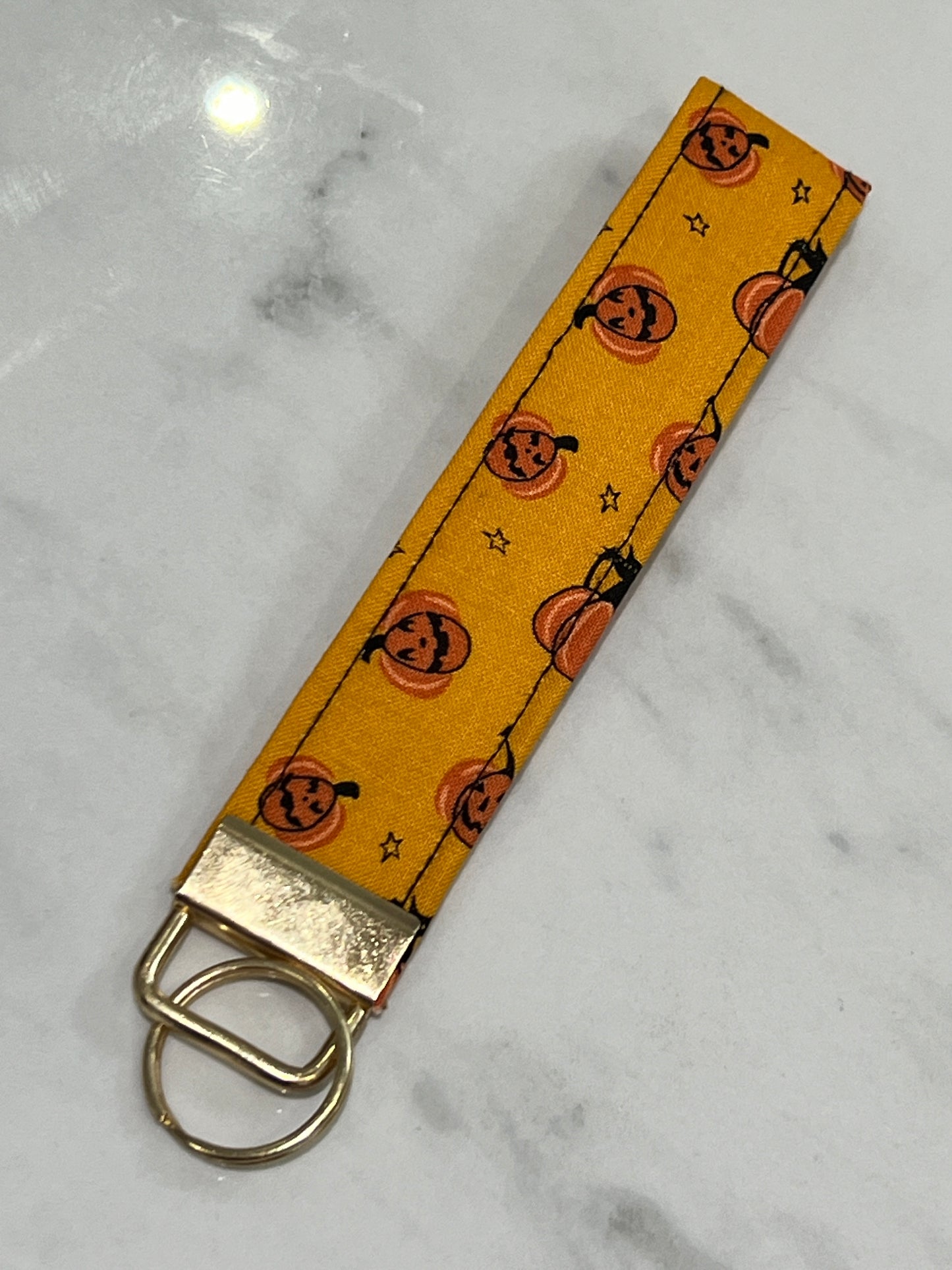 Pumpkin Wristlet Keychain