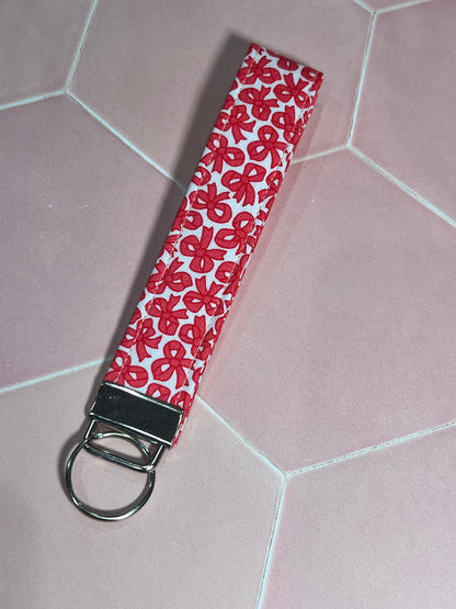 Mini Bows Wristlet Keychain