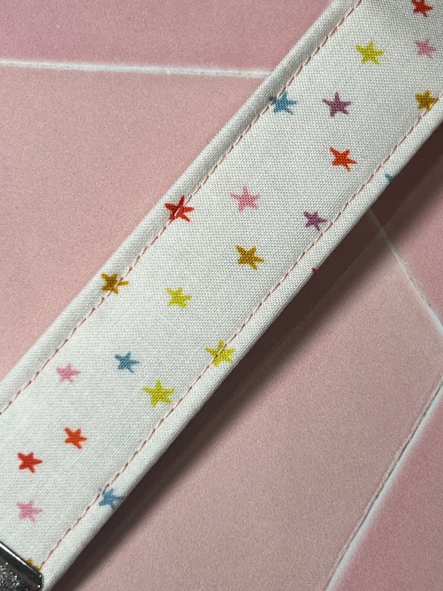 Mini Rainbow Stars Wristlet Keychain