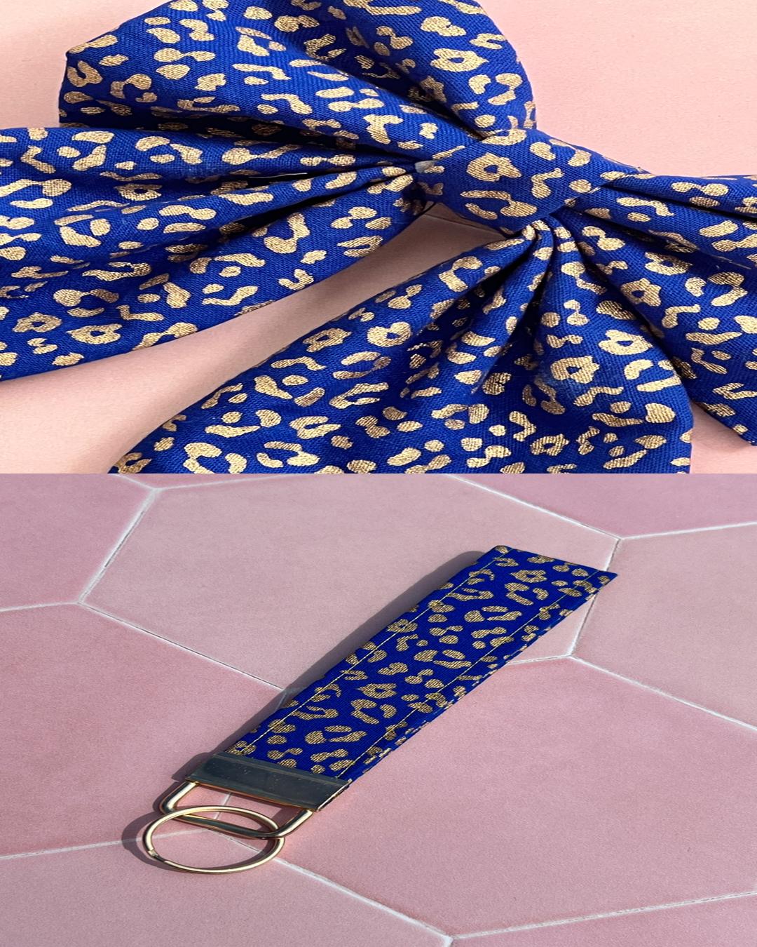 Blue and Gold Leopard Print Bundle